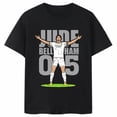 thumbnail image 3 of Camiseta de algodón negra de manga corta de verano para niños y niñas, ropa deportiva, camisetas con estampado de estrella de fútbol Ronaldo, ropa para niños, 3 of 5