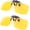 Yellow 2 Pack, variant on Clip Night vision Glasses Flip up Sunglasses UV-400 to Wear Over prescription Glasses for night driving