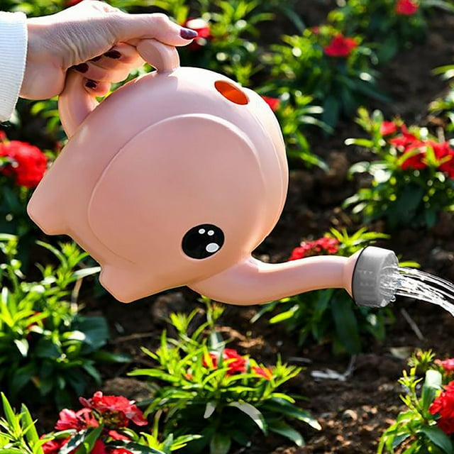Garden Watering Can Watering Can With Cute Cartoon Design For Outdoor Indoor Flower Pot Watering Tool Elephant for Indoor Wooden Bangle Bit Watering Watering Can Cute Rain Watering Can Thumb Easy