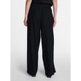 thumbnail image 3 of Time and Tru Women's Wide Leg Linen Blend Pants, Sizes XS-4X, 3 of 5