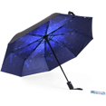 thumbnail image 1 of Portable Starry sky umbrella Anti-UV Waterproof Windproof Folding Umbrella Three-layer protective travel umbrella - Auto Open and Close Button and 8 Rib Reinforced Canopy 11.02 x 1.96 x 1.96 inches, 1 of 7