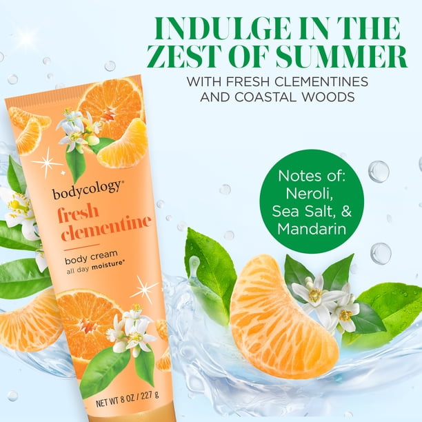 Bodycology Moisturizing Body Cream, Fresh Clementine, 8 oz