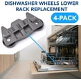 thumbnail image 4 of 4 Piece Lower Dishwasher Wheel Replacement Compatible With Whirlpool Kenmore W10195416 Roller Assembly, 4 of 8