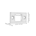 thumbnail image 2 of LOLIPPYY 6Pcs Screen Door Strike Plate Deadbolt Cover Plate Satin Nickel for Effective Door Locking, 2 of 8