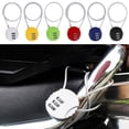 thumbnail image 3 of Extended Wire Rope Password Motorcycle Helmet Lock Wire Rope Padlock Smart Combination Lock Code Security Lock Digit Padlock YELLOW, 3 of 8