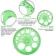 thumbnail image 2 of Plantilla circular TANGJMXG 2 piezas regla transportador de 360 grados de plástico, 2 of 4