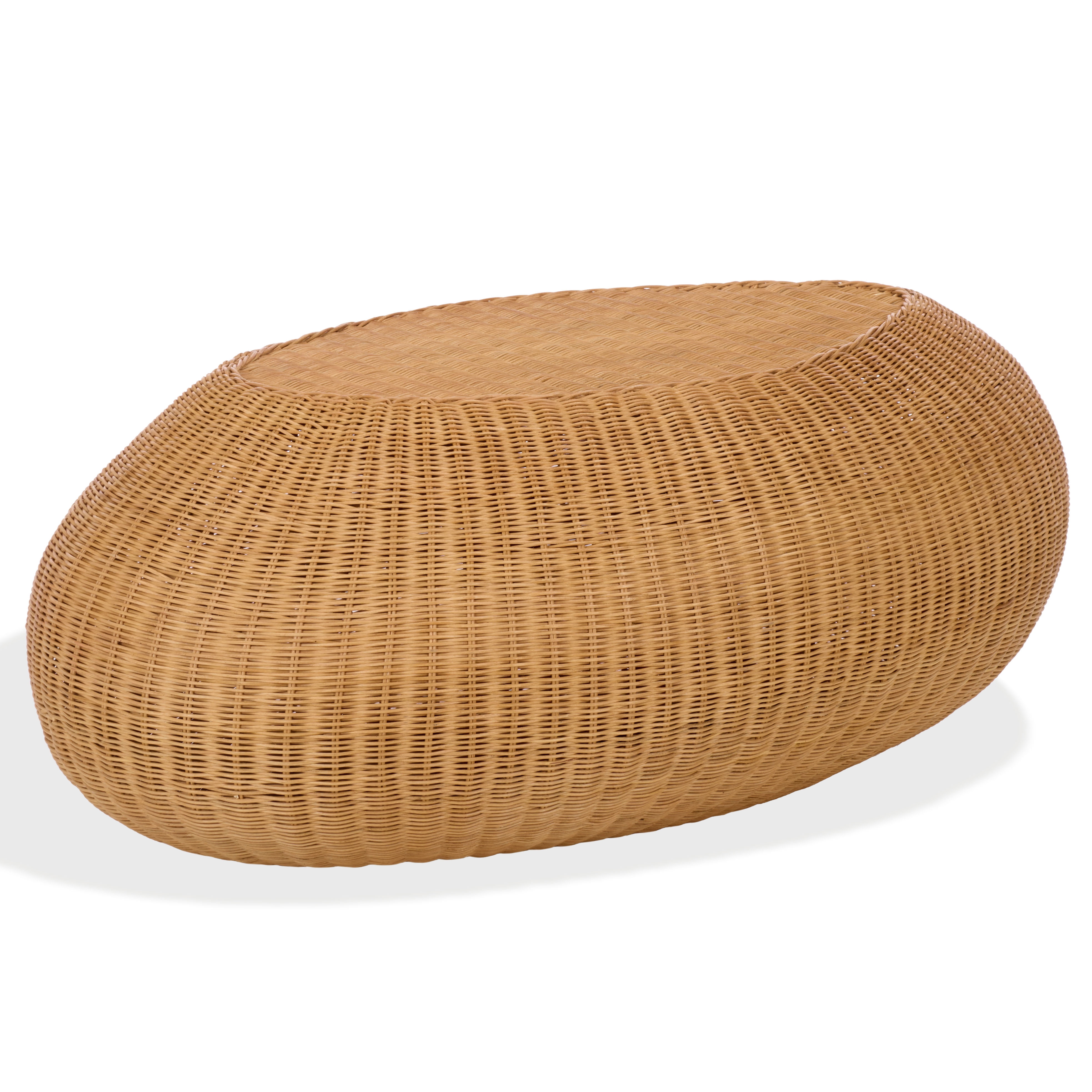 Safavieh Couture O'Reilly Rattan Oval Coffee Table, Natural