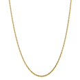 thumbnail image 6 of 14K Yellow Gold 2.15mm Diamond Cut Extra-Light Rope Chain 20 Inch, 6 of 6