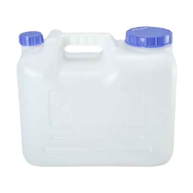 Contenedor de agua con asa de transporte, bidón reutilizable, dispensador de bebidas, portador de almacenamiento de agua para acampar, mochileros, RV 15 litros