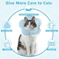 thumbnail image 5 of Minzimin 1Pack Cat Cone Collar Soft, Waterproof Cats Cones to Stop Licking After， Adjustable Soft Elizabeth Cats Collars , Flower Shape Cat Recovery Collar, 5 of 8