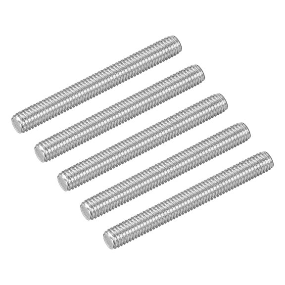 5Pcs M5-0.8x45mm Fully Threaded Rods, 304 Stainless Steel Thread Bar Studs