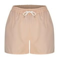 thumbnail image 7 of Luvrsol Shorts for Women Quick Dry Breathable Solid Short with Elastic Waistband Drawstring No Pocket, Size S-2XL, 7 of 7