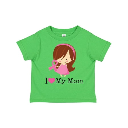 

Inktastic Breast Cancer Mom Support Gift Toddler Toddler Girl T-Shirt