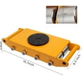 thumbnail image 7 of 12 T Heavy Duty Machine Dolly Skate Machinery Roller Mover Cargo Trolley 26400 lbs, 7 of 7