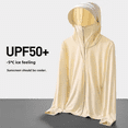 thumbnail image 5 of Ropa de protección solar de seda helada para exteriores Upf50 para hombre y mujer, chaqueta ligera y transpirable con protección UV para pesca de verano, 5 of 5