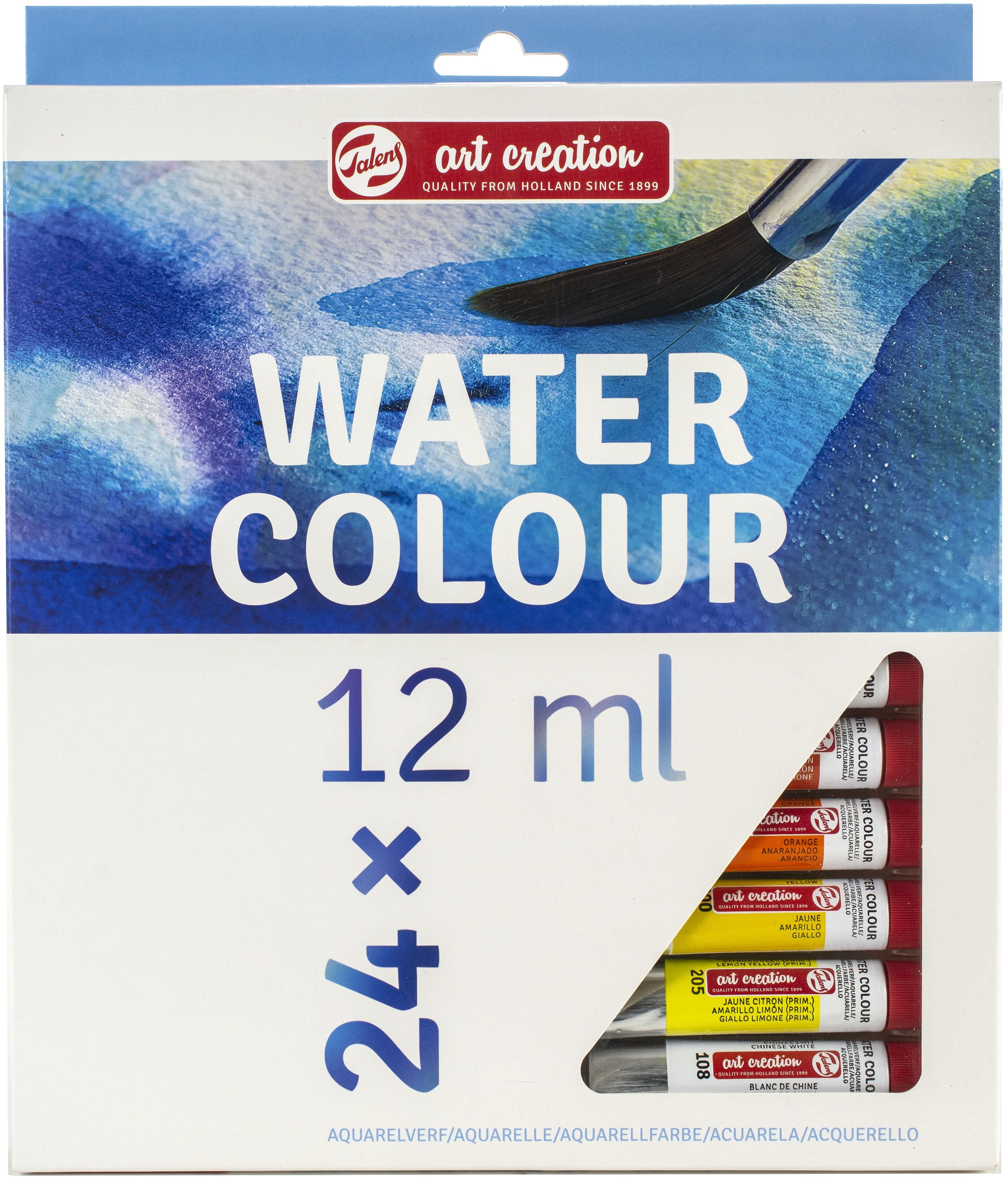 Talens Art Creation Expression Watercolor Set, 24-Color