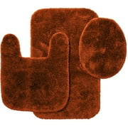 Better Homes and Gardens 3 Piece Bath Rug Set, Copper Pipe