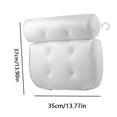 thumbnail image 4 of Bathtub Head Neck Support Pillow Breathable 3D Mesh Cloth Bath Headrest Cushion with Suctions Cups, 4 of 7