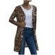 thumbnail image 1 of Cárdigan de manga larga con estampado de leopardo y botón de manga larga para mujer Fridja  BV0+4203, 1 of 4