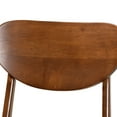 thumbnail image 6 of Baxton Studio Katya Mid-Century Modern Walnut Brown Finished Wood 5-Piece Dining Set, 6 of 9