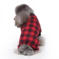 thumbnail image 4 of Clearance Dog Shirt for Small Dogs Cotton Sleepwear Comfortable Plaid Clothing Coat for French Bull Dog Puppy Autumn Winter, 4 of 6