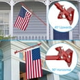 thumbnail image 4 of FIASON 1 Pack 5 FT Red Stainless Steel Tangle Free Wall-Mounted Flag Pole with Upgraded Bracket, Flag Pole Kit for Outside House, Residential or Commercial for American Flag (Without Flag), 4 of 5