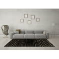 thumbnail image 3 of Ahgly Company Indoor Rectangle Abstract Brown Modern Area Rugs, 3' x 5', 3 of 4