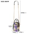 thumbnail image 2 of joogoo Women Purple Flower Chain Crossbody Bags Shoulder Handbag Phone Purse, 2 of 5