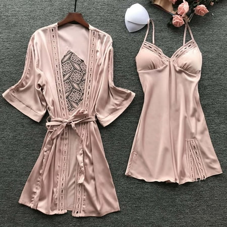 

FREE SHIPPING-Women s Fashion Lingerie Silk Lace Robe Dress Nightdress Nightgown Sleepwear sexy underwear lingerie for women valentines day gifts
