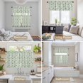 thumbnail image 6 of Green Leaves Kitchen Curtains Sets for Windows 24 Inch Length, Pastoral Rustic Botanical Plant Watercolor Rod Pocket Window Treatments Tier Curtains and Valances Set for Bedroom/Bathroom, 6 of 8