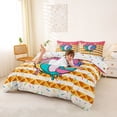 thumbnail image 2 of Erosebridal Volleyball Ice Crem Drip Queen Duvet Cover Set, Waffle American Flag Bedding, Colorful Polka Dots Reversible, 1 Duvet Cover and 2 Pillowcases (No Comforter), 2 of 5
