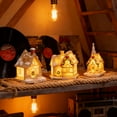 thumbnail image 5 of Christmas Village LED Lighted Houses Set, Indoor Room Decor Collectible Buildings, Festive Holiday Home Decoration,A, 5 of 6