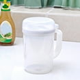 thumbnail image 6 of IMossad 22oz Auto Flip Olive Oil Dispenser Bottle - Leakproof Condiment Container with Stopper, Non-Drip Spout, and Non-Slip Handle for Kitchen Cooking - White, 6 of 7