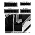 thumbnail image 3 of Kitchen Cafe Valance Curtain for Small Windows,Greek Art Inspired Rod Pocket Short Valances Abstract Monochrome Black White Window Treatment Panel for Living Room/Bedroom/Bathroom,42x18in, 3 of 9