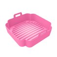 thumbnail image 2 of Ludlz Air Fryers Liner Double Handle Heat Resistant Square Dishwasher Safe Silicone Baking Pan Waterproof Non-stick Frying Chicken Basket Mat Kitchen Accessories, 2 of 8