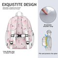 thumbnail image 5 of Doodle Poodle Image Backpack for School,Cute School Bag,Schoolbag with Adjustable Shoulder Straps & Padded Back,15"x11.42"x5.5", 5 of 6