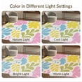thumbnail image 7 of ODIKA 4'x6' Pastel Floral Palette Blossom Washable Area Rug Elegant Springtime Motif with Vibrant Petal Design Non-Slip, Chair-Friendly, Flatwoven for Home Office, Under Desk, 7 of 7