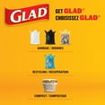 thumbnail image 5 of Glad Clear Easy Tie Garbage Bags, 30 x 33 in Bags, 30 Large Bags - Made in Canada, 5 of 5