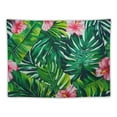 thumbnail image 5 of ONETECH Tapestry Palm Tapestry Palm Tree Leaves Wall Tapestry Watercolor Leaf Print Tapestry Green Tropical Leaves Wall Hanging Banana Leaves Tapestry for Living Room Bedroom Dorm Decor, 5 of 6