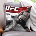 thumbnail image 1 of UFC Fundas de almohada de terciopelo con tema, regalos de funda de almohada, decoración para el hogar, cojín de lanzar, regalo de cumpleaños para fans y parejas. 45cm x 45cm., 1 of 6