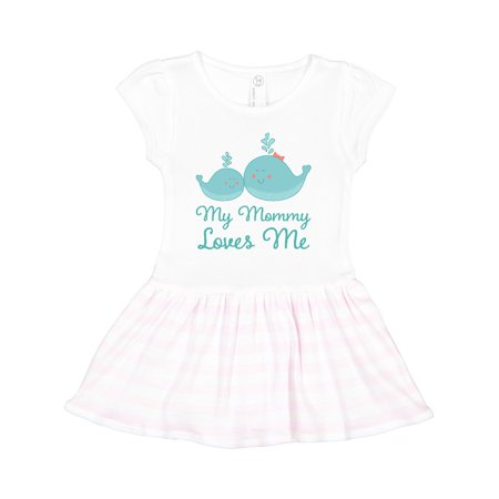 

Inktastic My Mommy Loves Me Whale Gift Toddler Girl Dress