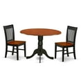 thumbnail image 2 of East West Furniture Dining Room Set Black & Cherry, DLNO3-BCH-W, 2 of 5