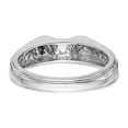 thumbnail image 5 of Solid 14k White Gold Peg Set Solitaire Marquise Engagement Ring with CZ Cubic Zirconia Size 5, 5 of 8
