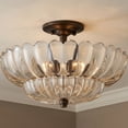 thumbnail image 3 of Whitecap 4-Light Mottled Cocoa Semi-Flush Mount, 3 of 5