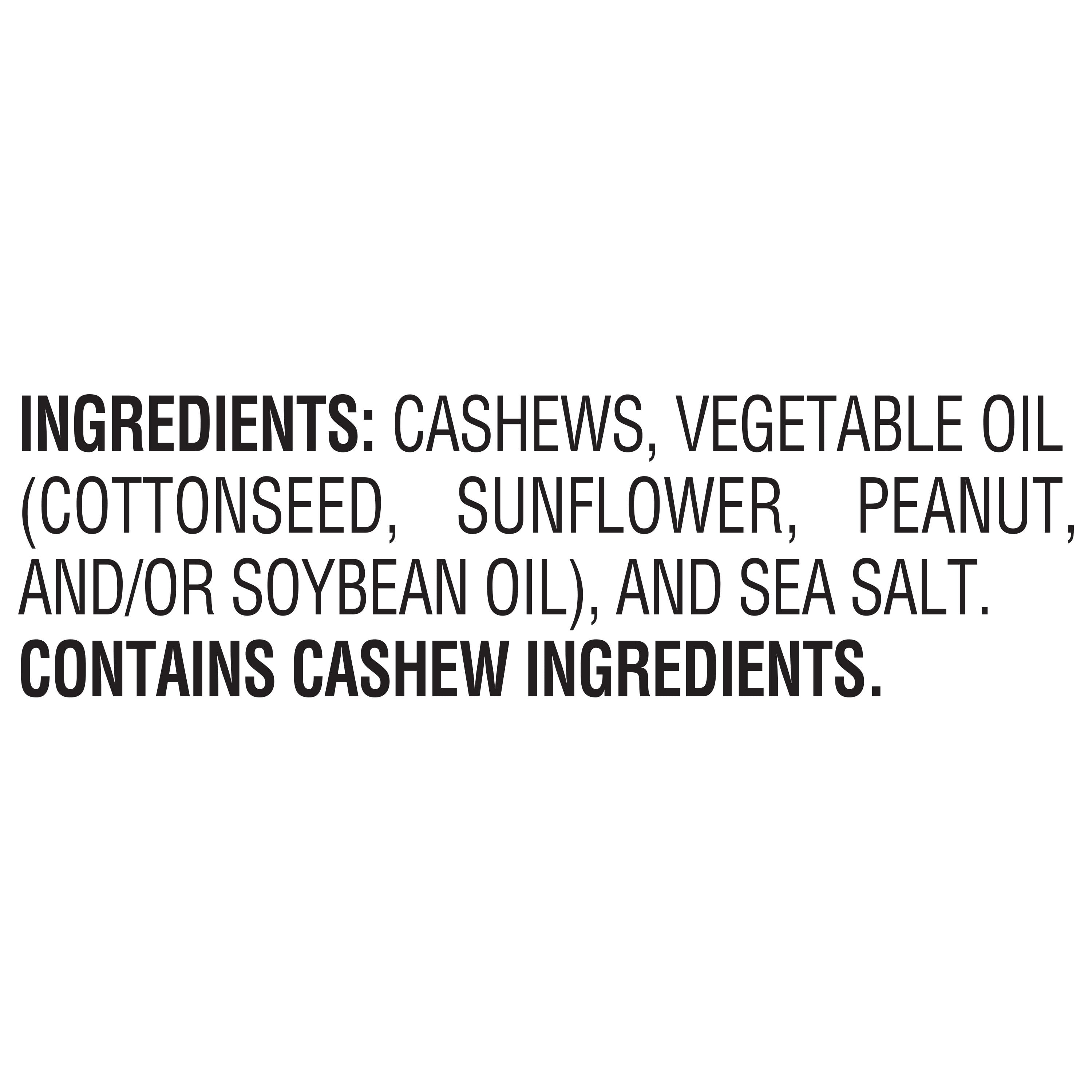 Frito Lay Nut Harvest Sea Salt Whole Cashews 4.75z