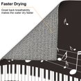 thumbnail image 6 of Easygdp Piano Keys With Musical Notes Microfiber Dish Drying Mat for Kitchen Counter,Heat Resistant Drainer Mats with Non-slip Backed,Super absorbent, 6 of 8