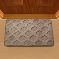 thumbnail image 3 of HomeDM Bath Mat Super Absorbent Bathroom Rugs Anti-slip Quick Dry Bath Rug Fits Under Door Washable Bath Rugs for Bathroom Shower Room in Front of Bathtub Sink, 3 of 4