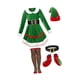 thumbnail image 3 of Disfraz de elfo navideño para cosplay con medias a rayas para vestir a niños elegantes con 100, 3 of 9