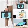 thumbnail image 5 of for Samsung Galaxy Tab S10 FE Plus Case 13.1 inch, 360 Rotating Shockproof Cover with Stand, Handle, Shoulder Strap (SM-X620/X6266), Sky Blue Panel, 5 of 7