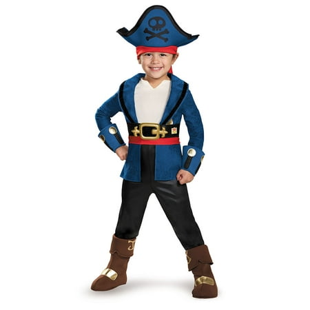Captain Jake and the Never Land Pirates: Deluxe Captain Jake Child Halloween Costume, Small (4-6)